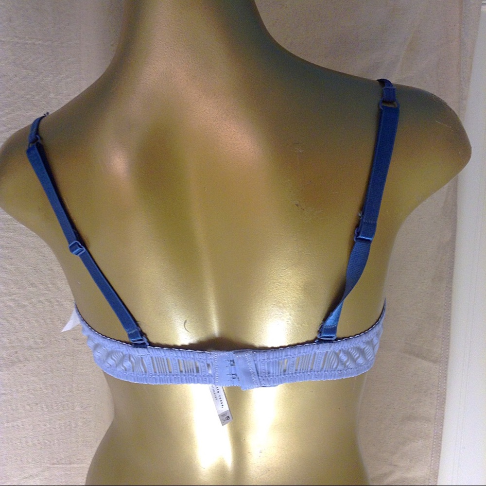 Baby Blue Charlotte Russe Cute Bra NWT, size 34B - Picture 3 of 4